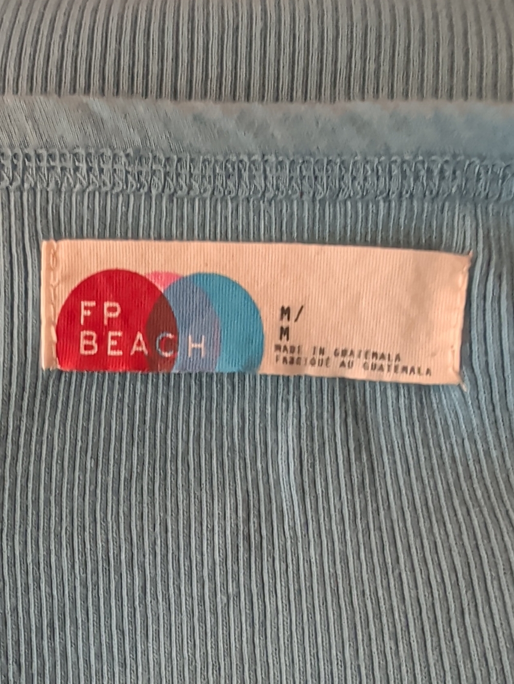 FP Beach Ribbed Tank Dress in Light Blue, medium